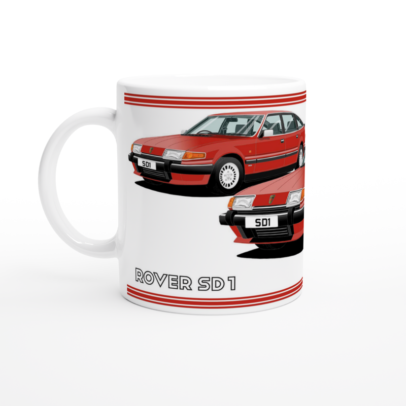 Rover SD1 Series 2 in Red Art Mug