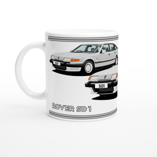 Rover SD1 Series 2 in Silver Art Mug