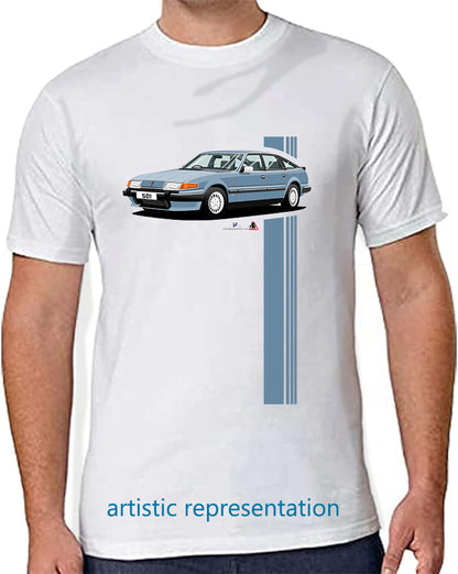 Rover SD1 Series 2 Vanden Plas in Blue T Shirt