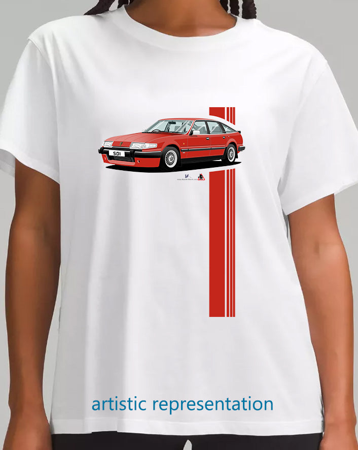 Rover SD1 Series 2 Vitesse in Red T Shirt