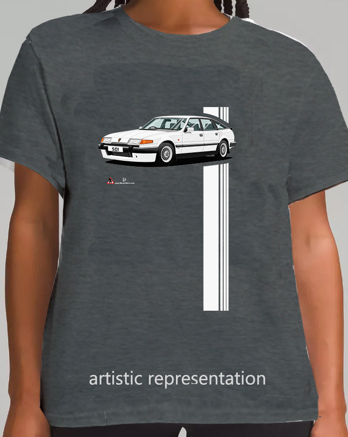 Rover SD1 Series 2 Vitesse in White T Shirt