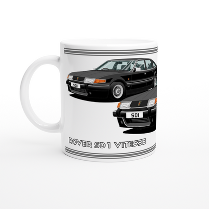 Rover SD1 Series 2 Vitesse in Black Art Mug