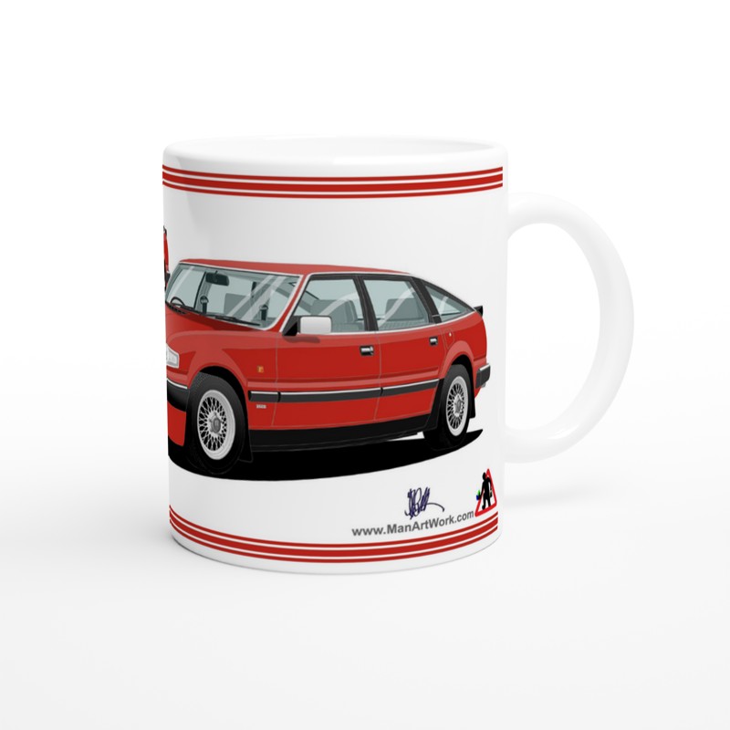 Rover SD1 Series 2 Vitesse in Red Art Mug