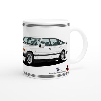 Rover SD1 Series 2 Vitesse in White Art Mug