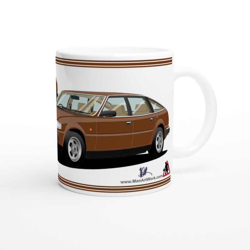 Rover SD1 Series 1 in Brown Art Mug