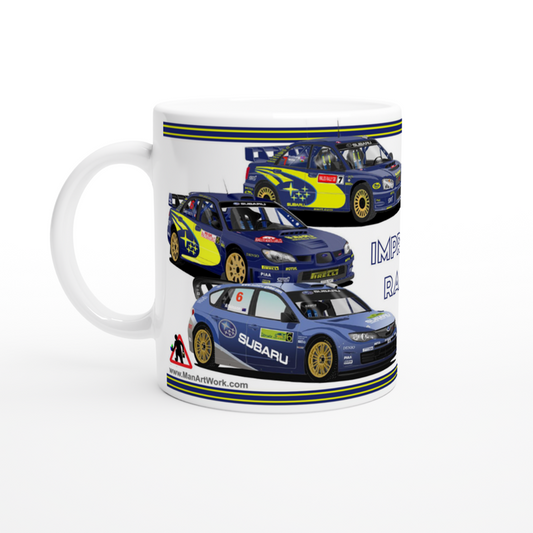 Subaru Impreza Rally Cars Art Mug 