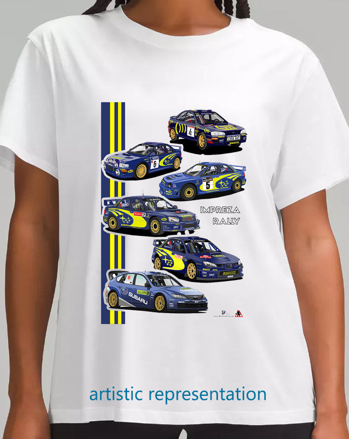 Subaru Impreza Collection  Rally T Shirt