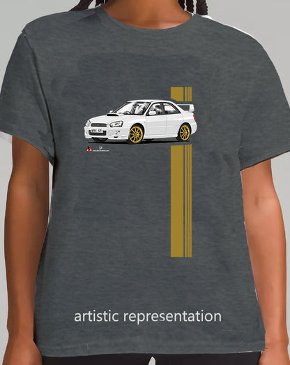 Subaru Impreza WRX STi in Silver T Shirt