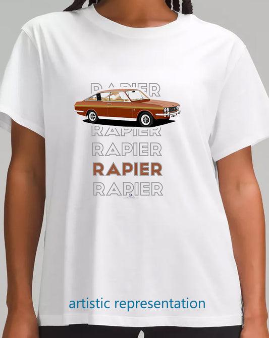 Sunbeam Rapier H120 in Bronze Art T Shirt (Words)