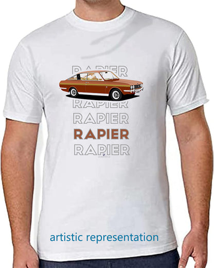 Sunbeam Rapier H120 in Bronze Art T Shirt (Words)