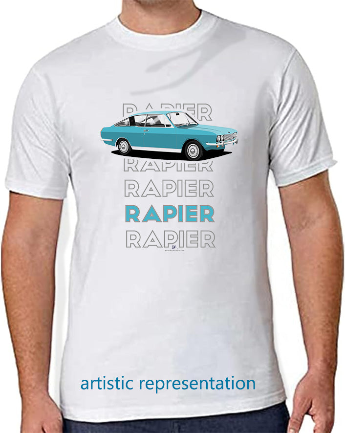 Sunbeam Rapier in Light-Blue Art T Shirt