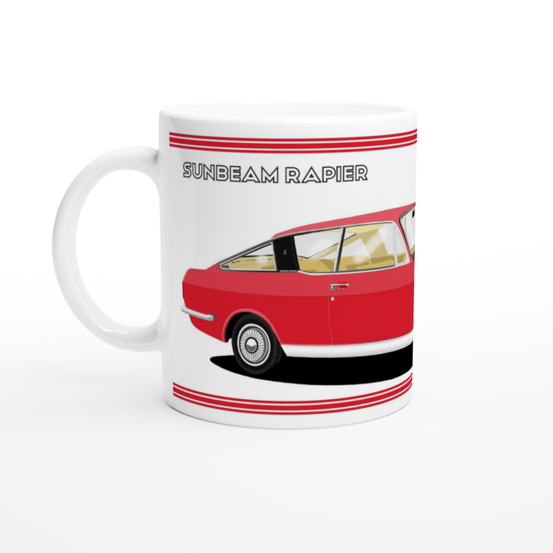 Sunbeam Rapier in Red-&-Beige Art Mug