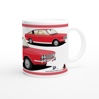 Sunbeam Rapier in Red-&-Beige Art Mug