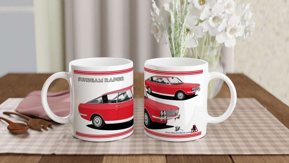 Sunbeam Rapier in Red-&-Black Art Mug