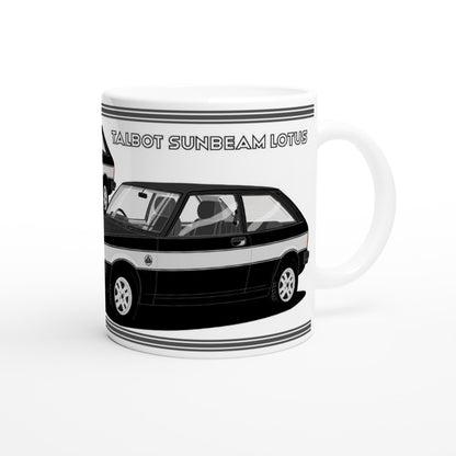 Talbot Sunbeam Lotus Mk1 in Black & Silver Art Mug