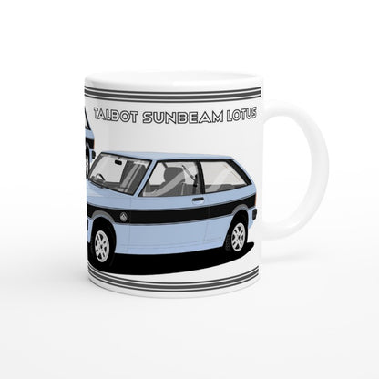 Talbot Sunbeam Lotus Mk1 in Blue & Black Art Mug