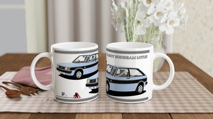 Talbot Sunbeam Lotus Mk1 in Blue & Black Art Mug