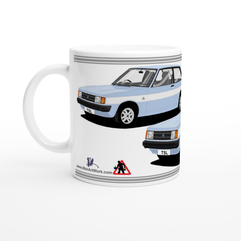 Talbot Sunbeam Lotus Mk1 in Blue & Silver Art Mug