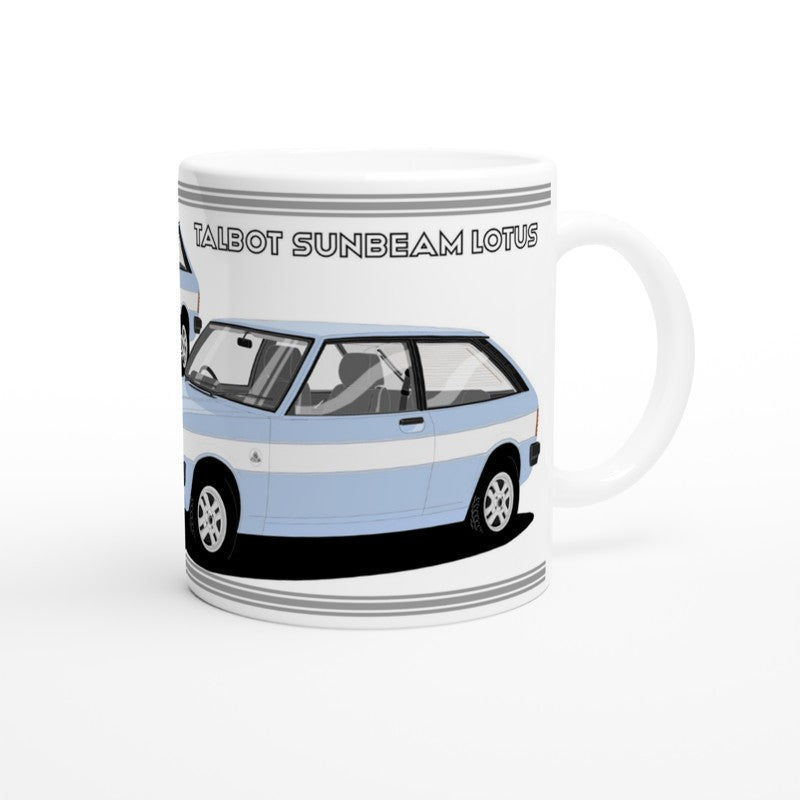 Talbot Sunbeam Lotus Mk1 in Blue & Silver Art Mug