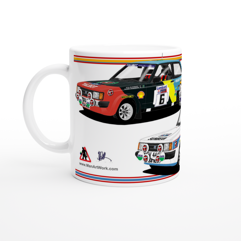 Talbot Sunbeam Lotus Rally Cars Art Mug