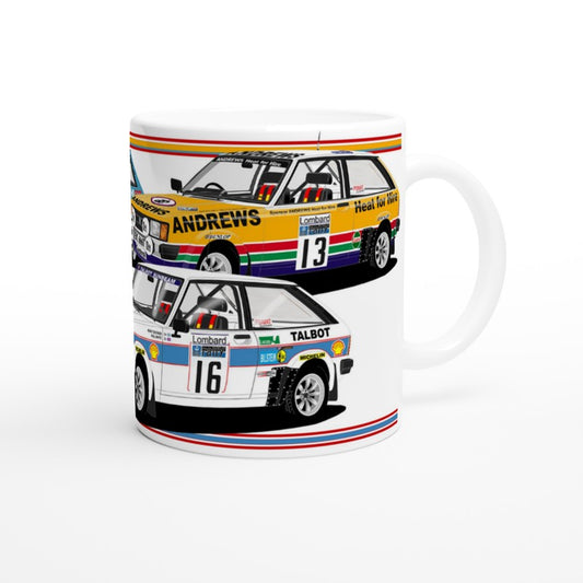 Talbot Sunbeam Lotus Rally Cars Art Mug