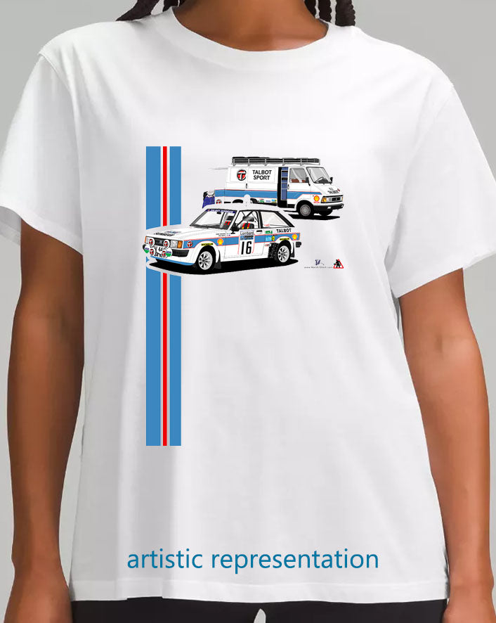 Talbot Sunbeam Lotus  Rally with van T Shirt