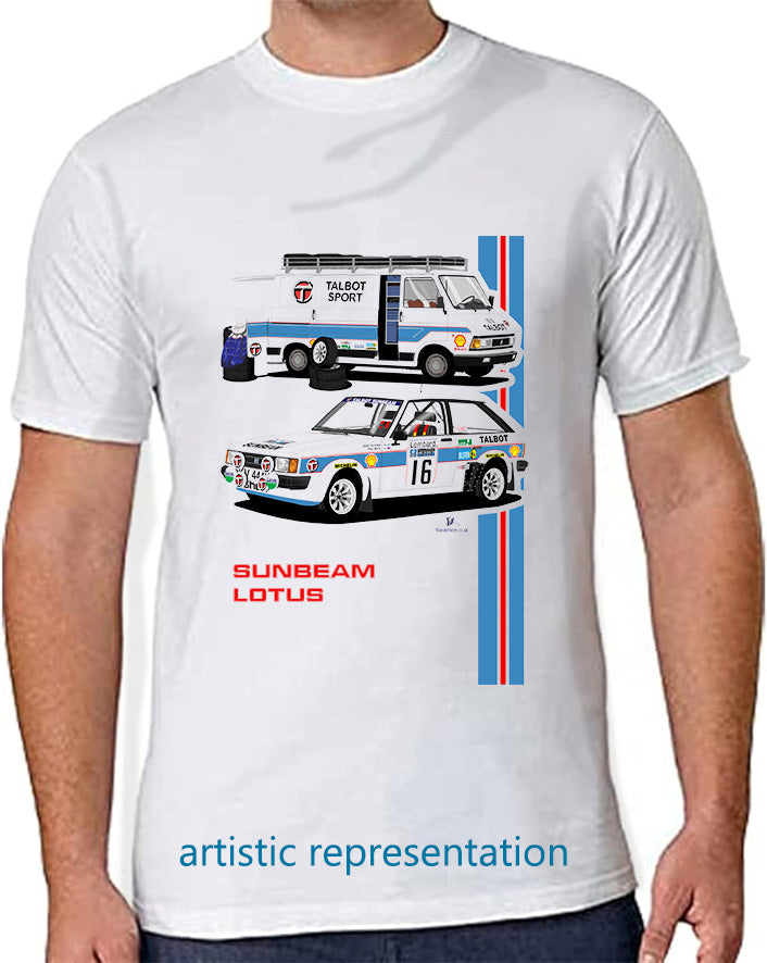 Talbot Sunbeam Lotus Mk1 in Black & Silver T Shirt
