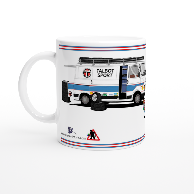 Talbot Sunbeam Lotus Works Rally Car Art Mug 