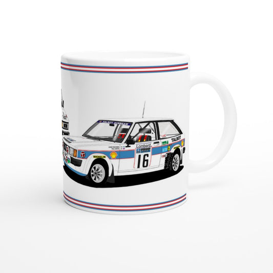 Talbot Sunbeam Lotus Works Rally Car Art Mug 