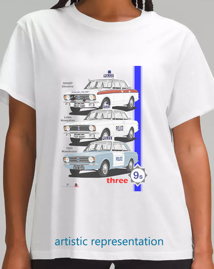 Police Ford Cortina Mk2 T Shirt