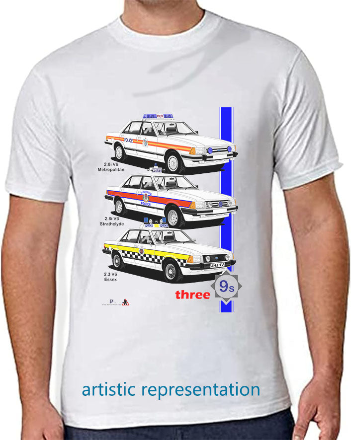 Police Ford Granada Mk2 T Shirt