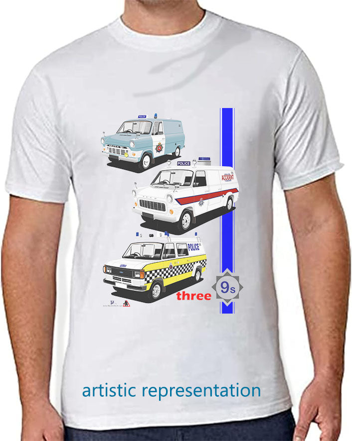 Police Ford Granada Mk2 T Shirt