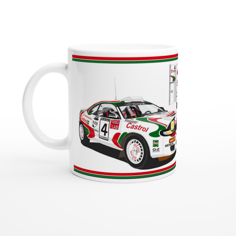 Toyota Celica ST185 Rally Car Art Mug 