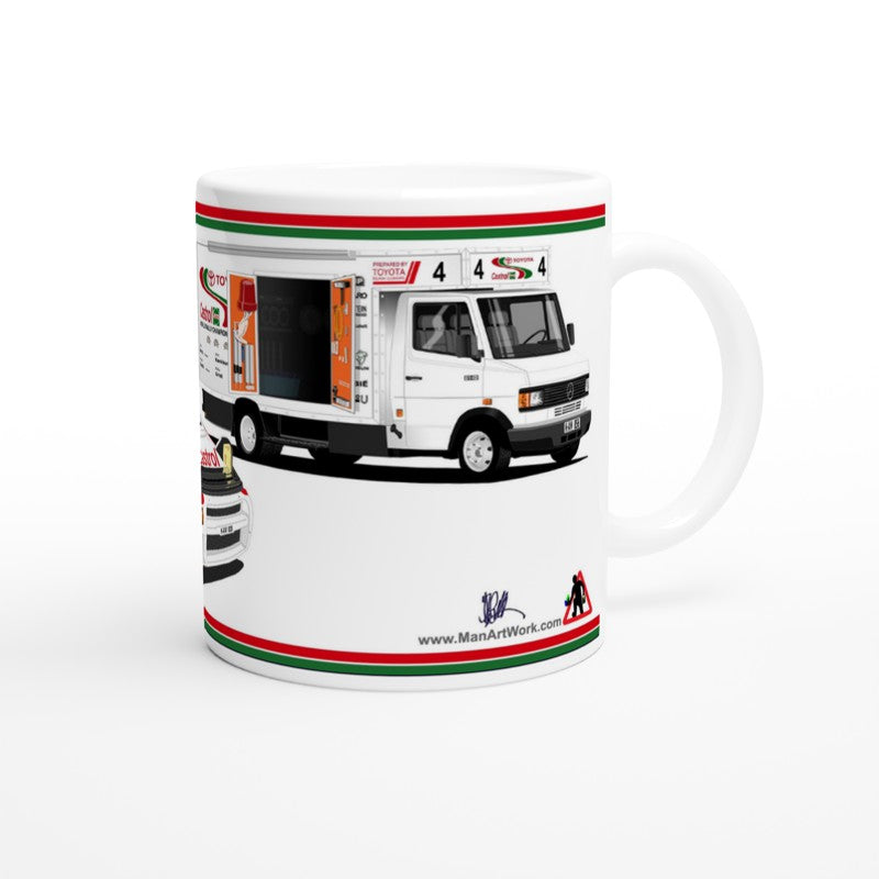 Toyota Celica ST185 Rally Car Art Mug 