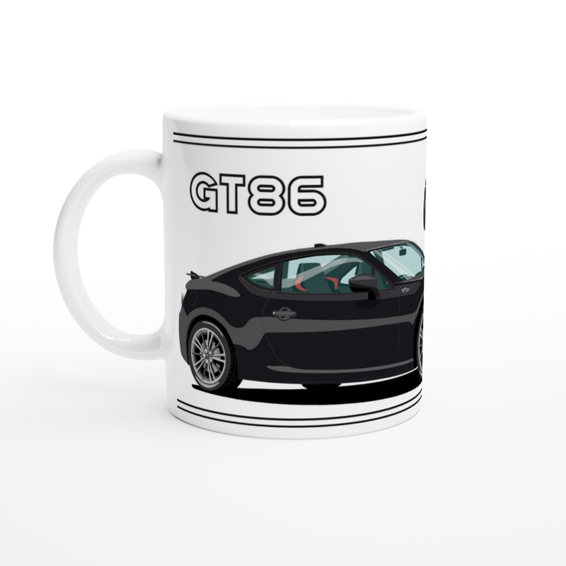 Toyota GT86 Art Mug in Black