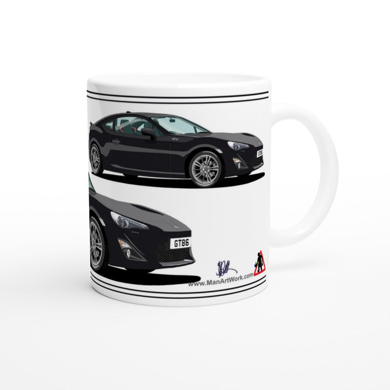 Toyota GT86 Art Mug in Black