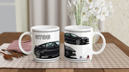 Toyota GT86 Art Mug in Black