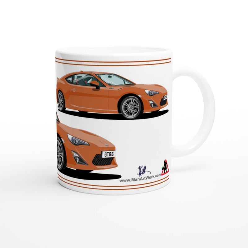 Toyota GT86 Art Mug in Bronze