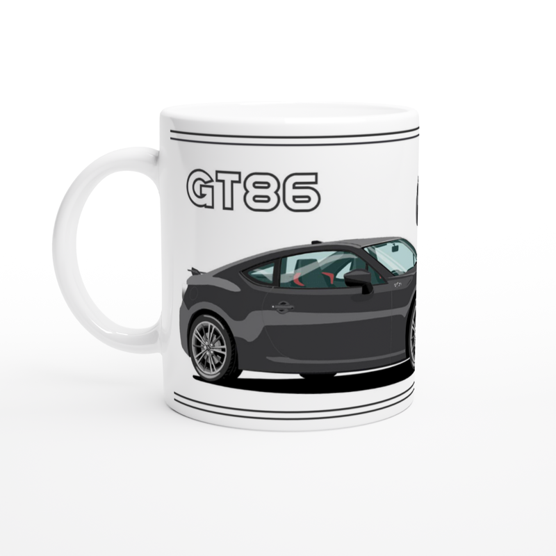 Toyota GT86 Art Mug in Gray