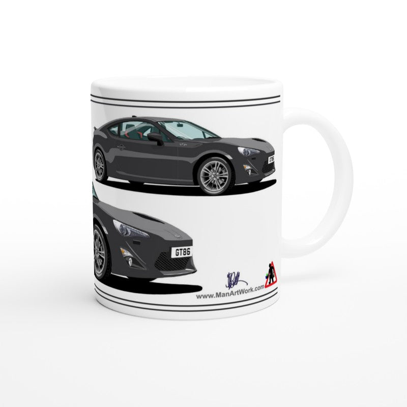 Toyota GT86 Art Mug in Gray