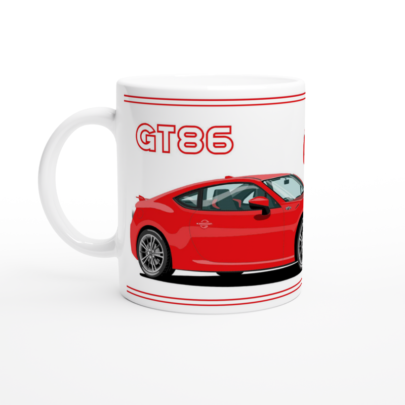 Toyota GT86 Art Mug in Red