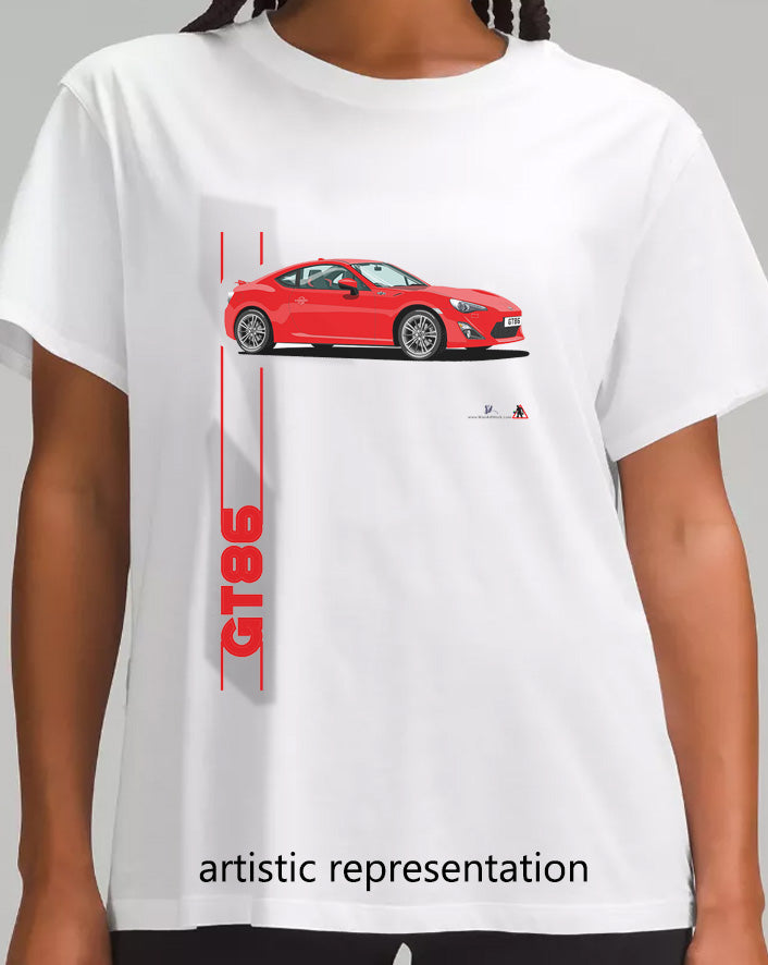 Toyota GT86 Red Art T Shirt