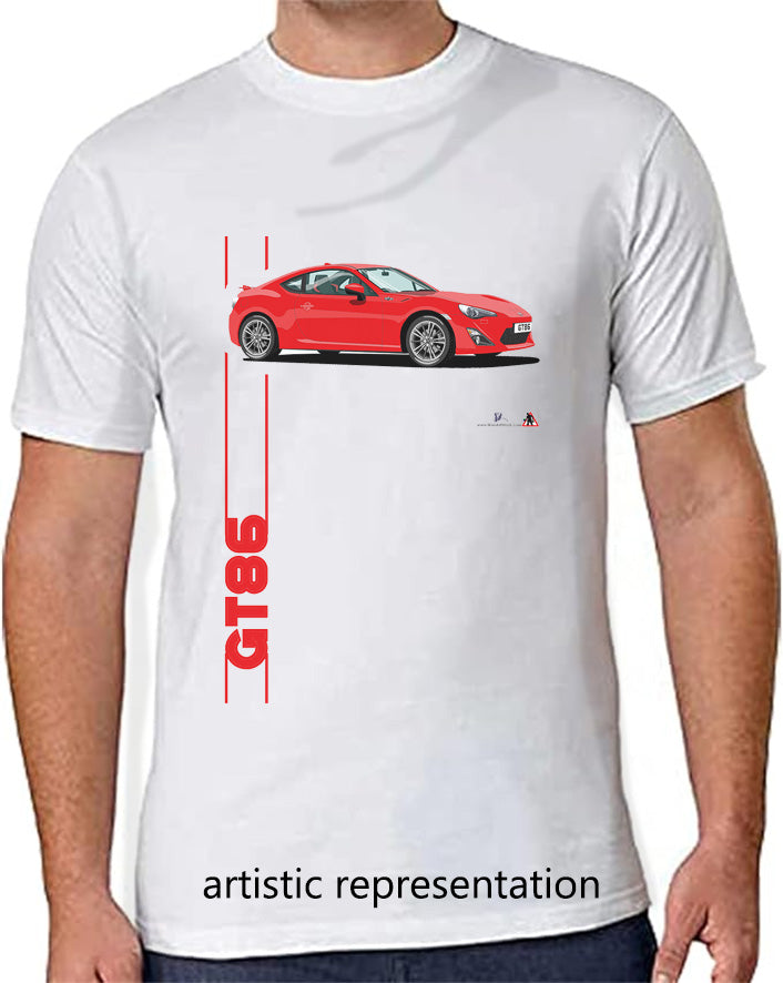 Toyota GT86 Red Art T Shirt