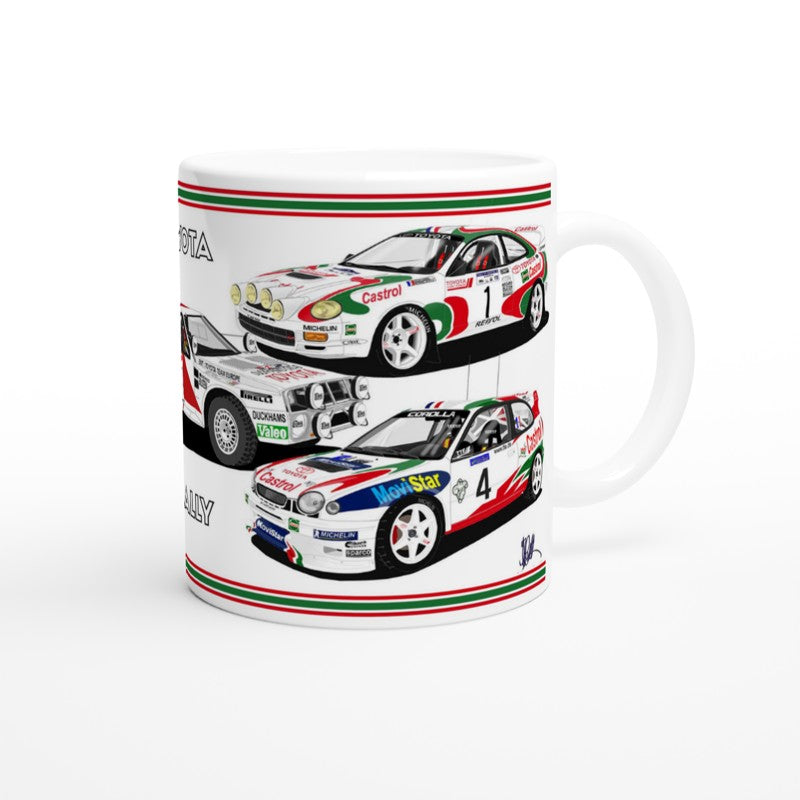 Toyota Rally Car Art Mug 