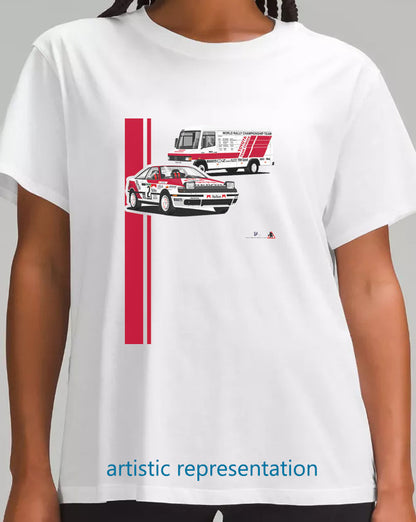 Toyota ST165  with van Rally T Shirt