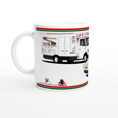 Toyota ST205 Rally Car with Mercedes Van Mug