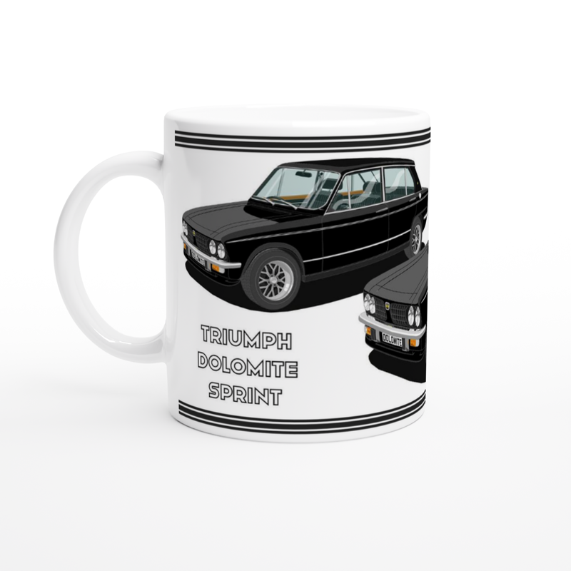 Triumph Dolomite Sprint in Black Art Mug