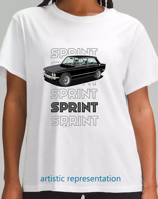 Triumph Dolomite Sprint in Black Art T Shirt (Words)