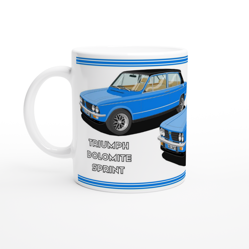 Triumph Dolomite Sprint in Blue Art Mug