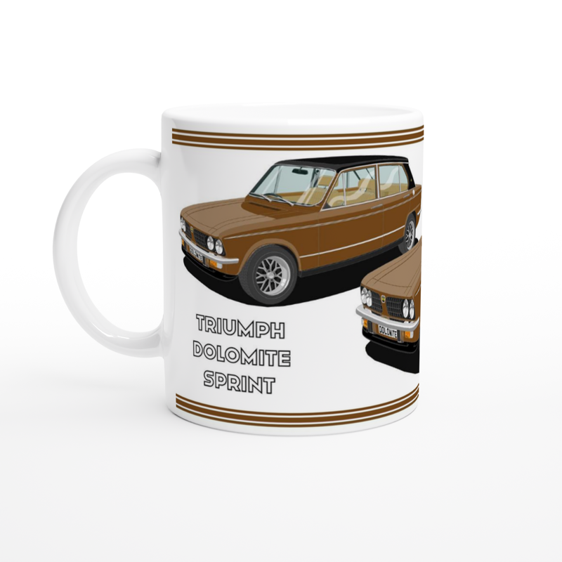 Triumph Dolomite Sprint in Brown Art Mug